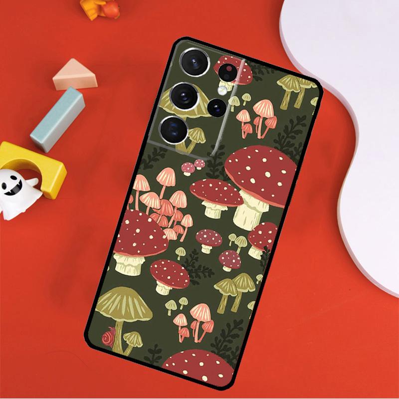 Hippie Mushroom Frog Shrooms Phone Case For Samsung Galaxy S25 Ultra S9 S10 S20 FE S21 S22 S23 S24 Plus S24 Ultra Cover