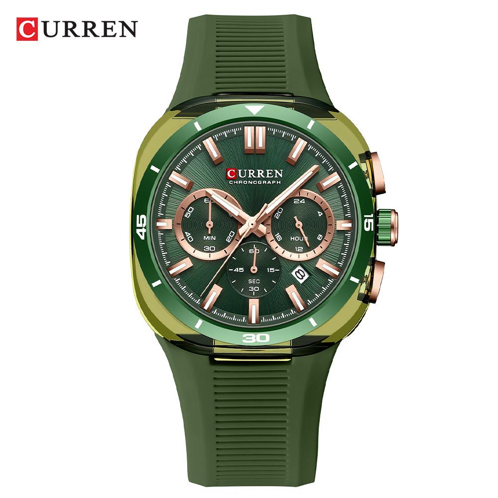 CURREN 8259 Men's Trendy Sports Quartz Watch with Large Dial