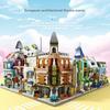 European City Series Street View European Architecture Shop Shopping Scene Puzzle Assembled Building Block Toys  Playsets Children's Gift Presents