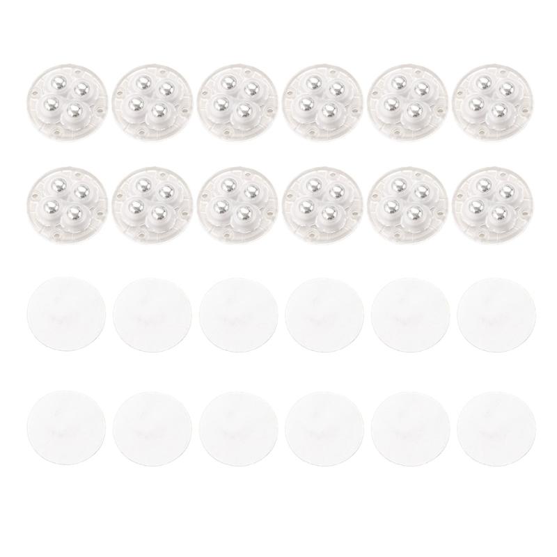 

Simple Install Adhesive Wheels set Practical Adhesive Caster Set Convenient Wheel Easy Moving for Furniture & Equipment