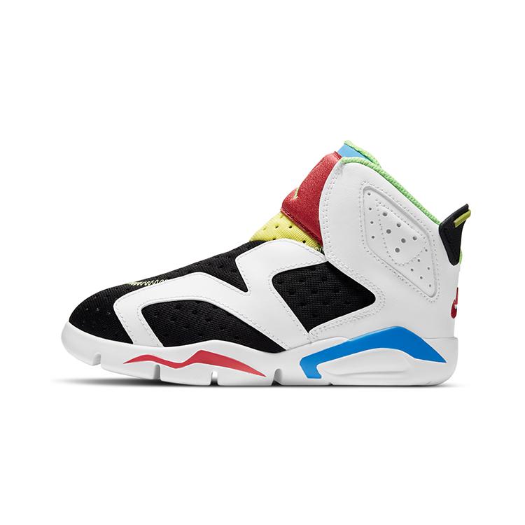 

Новые детские баскетбольные кроссовки Jordan Air Jordan 6 с высоким верхом, белые, красные, синие, для детей 3-7 лет, CT4416-103 28