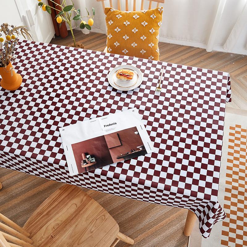 Country Style PVC Waterproof Oil-proof Non-washable Anti-ironing Rectangular Table Cloth Table Mat Home Kitchen Sullpies