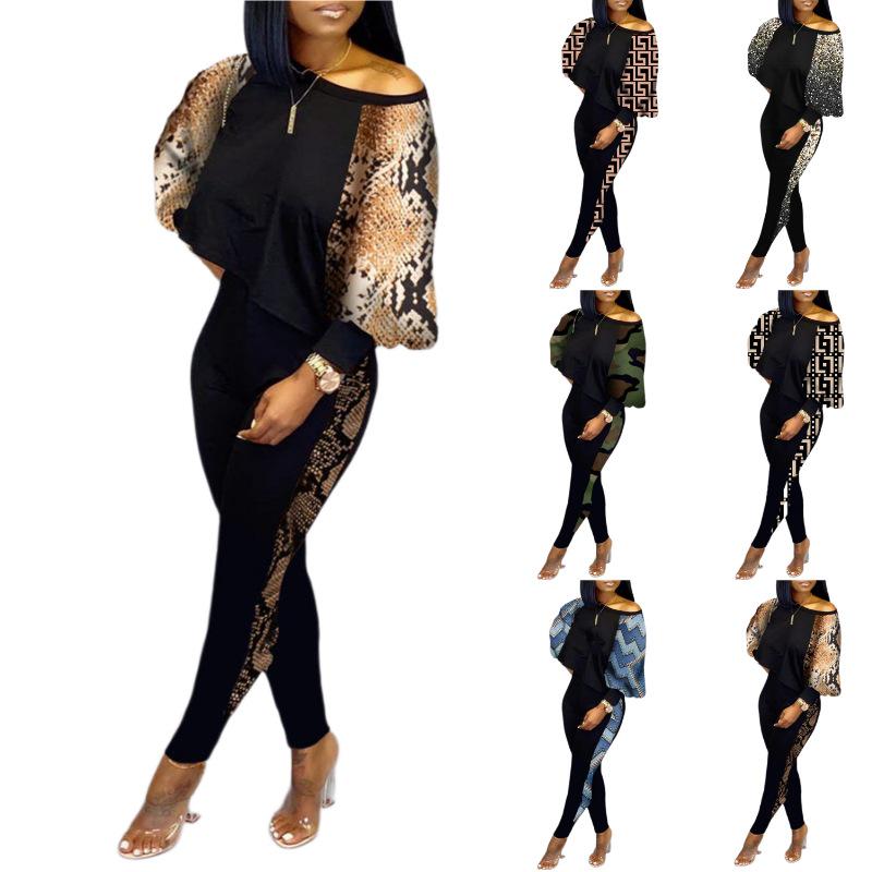 Ensemble Pantalon Long Zippé Manches Longues Coupe Slim Mode Femme Européenne et Américaine Automne/Hiver 2024