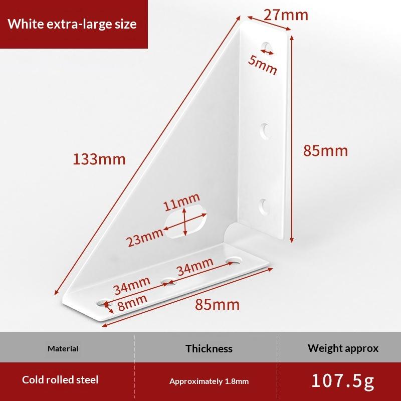 Thickened Triangle Fixed Angle Code 90 Degree Angle Furniture Corner Connector Brace Support Bracket