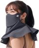 2026 Nueva Versión Mejorada Protector Solar Cubre Rostro Corte UV Diseño de Máscara Diseño Largo para Prevenir Enfriamiento de la Barbilla Táctil Parasol Máscara Protección Lavable