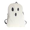 Cute Surprise And Pout Expression Ghost Shaped Backpack For Daily Use