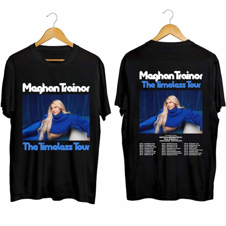 

Футболка из плотного хлопка 300GSM Meghan Trainor - The Timeless Tour Shirt Футболка Meghan Trainor Fan Футболка Meghan Trainor для концертов The Timeless Concert Shirt
