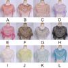 Moda donna Abbigliamento estivo Accessori Sciarpa di pizzo Nappa floreale Sciarpe scialle 150x40 cm
