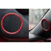 A Pillar Door Speaker Frame 2015-2021 For Ford Mustang Shelby Red Carbon Fiber