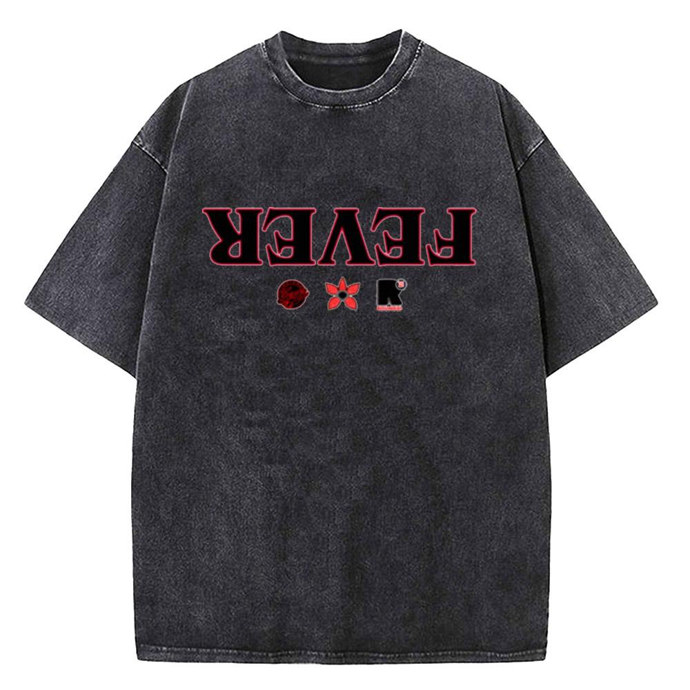 Quality Cotton Acid T Shirt American TV Series Stranger Vintage Washed Movie T-shirt ELEVEN 11 for Men Women