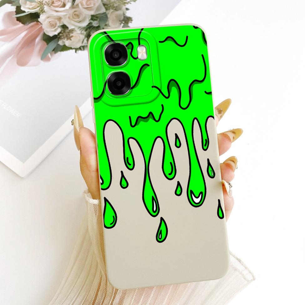 For Oppo A6x 4G CPH2819 5G CPH2783 Phone Case For Oppo A6x Cover Cute Kawaii Luxury Fashion Flowers Cool Painted Silicone Casing