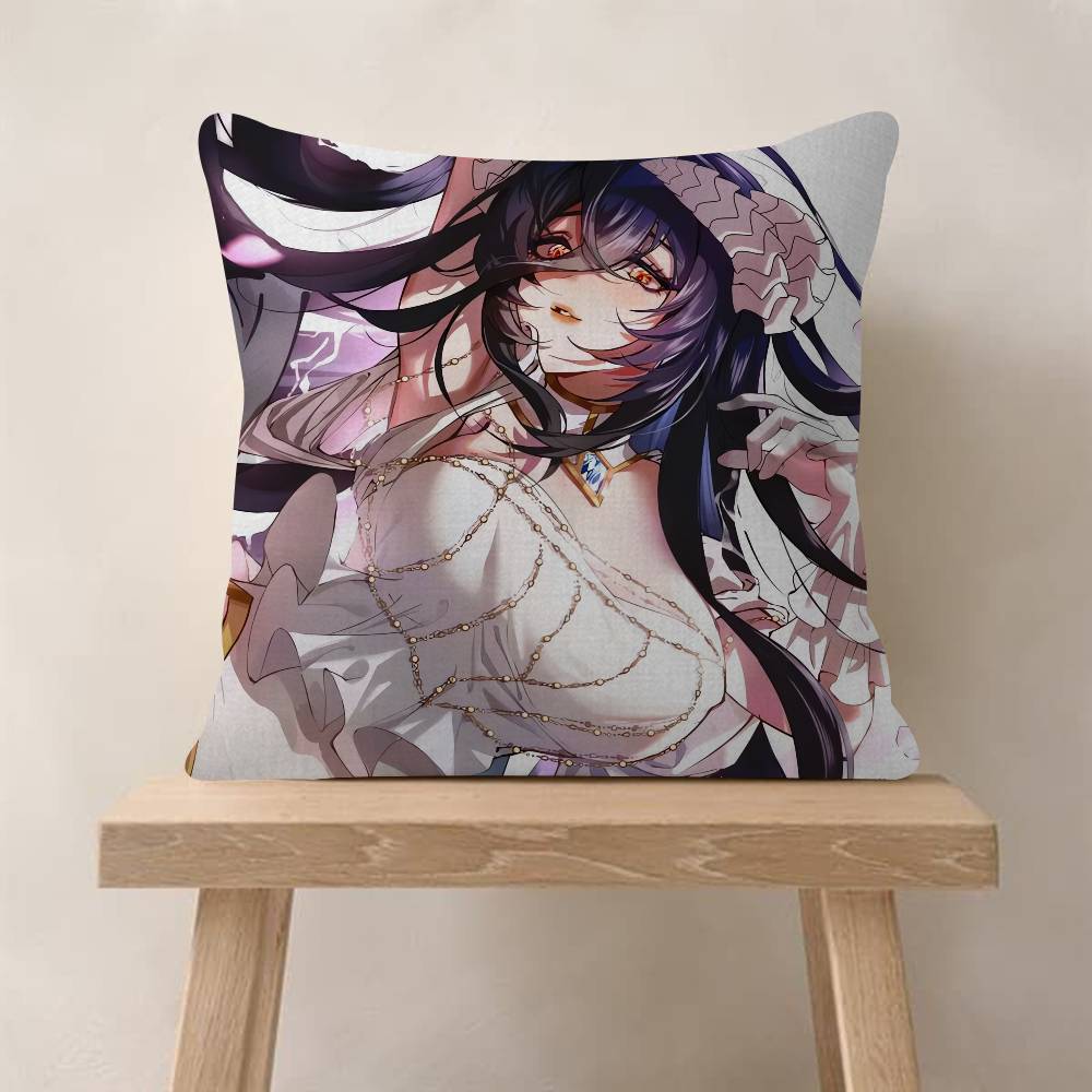 Anime A-Albedo Overlord Pillow Cover Sofa Cushion Cover Home Room Decoration Children Gift