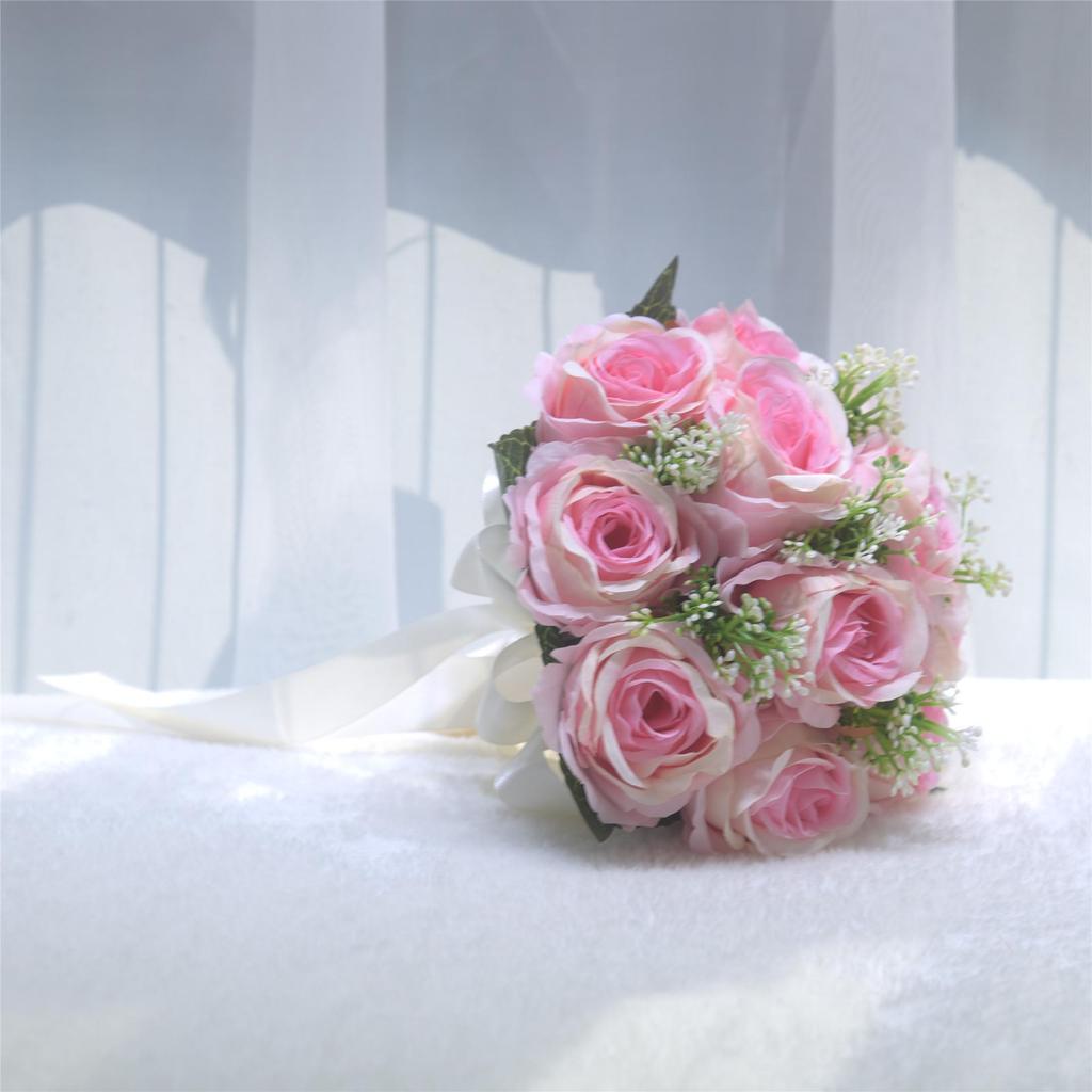 European Style Bridal Bouquet - Artificial Wedding Photography and Home Decoration Flowers