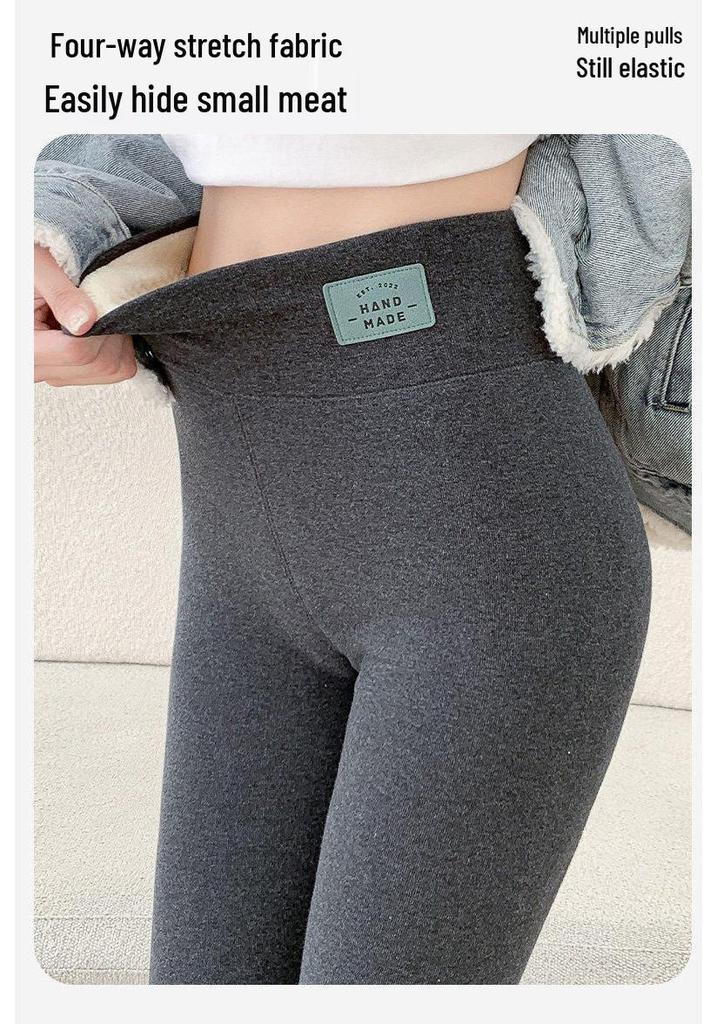 2025 New Winter Gray Plus Velvet Cotton Pants for Tall Women – Soft, Skin-Friendly, and Warm Base Layer