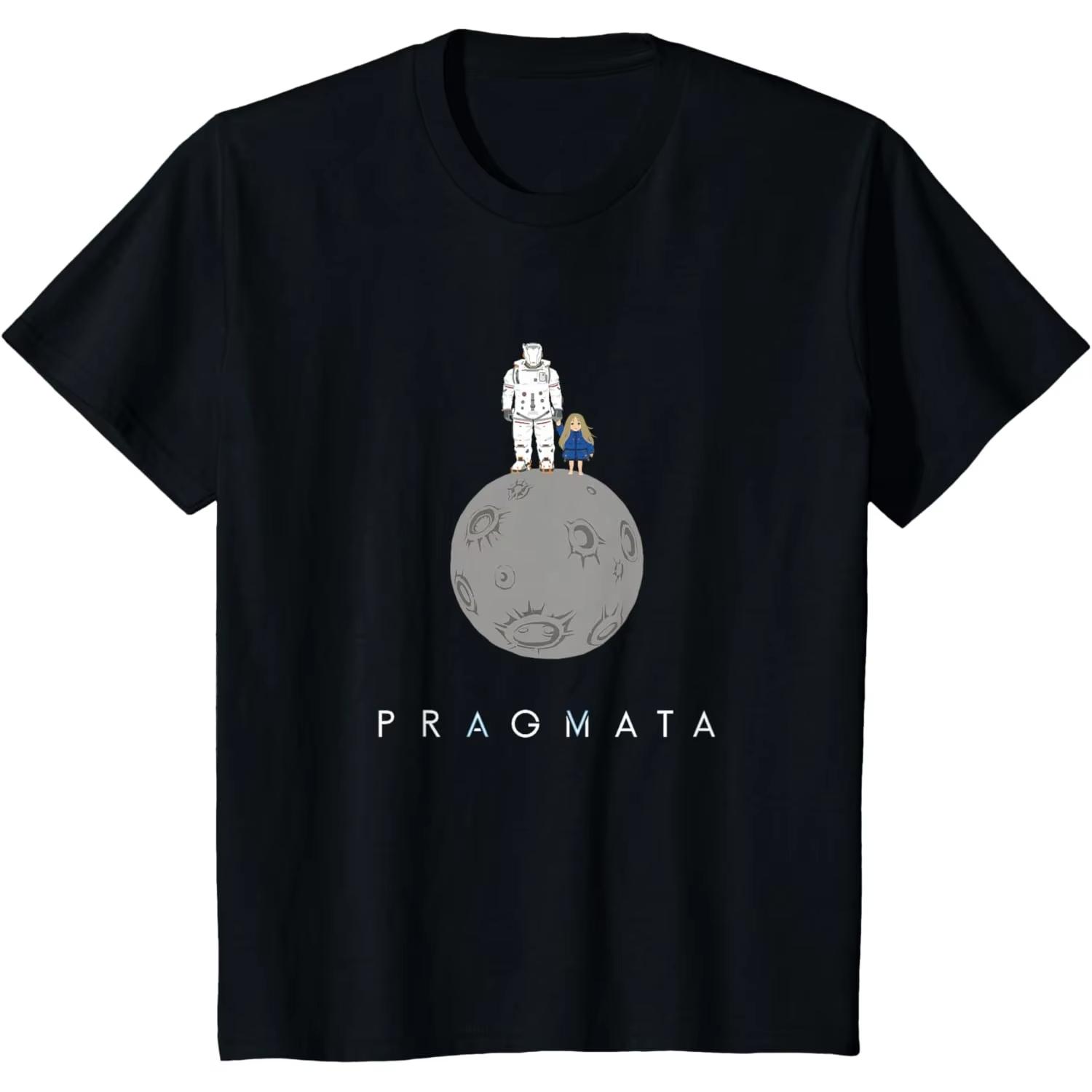 PRAGMATA Action Adventure Game Unisexs 2026 Summer  T Shirt Doublesided Graphics Short Sleeves Top Y2K Quality Shirt S