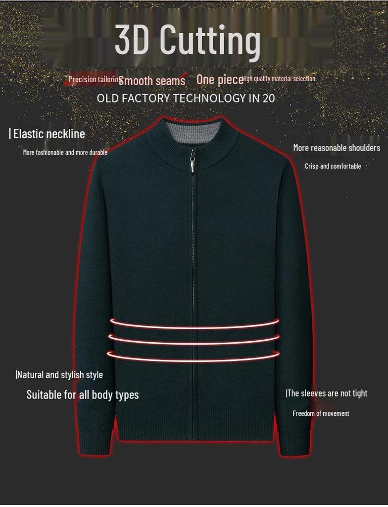 Men's Trendy Knit Cardigan - Autumn/Winter Fashion, Comfortable Casual Sweater Jacket