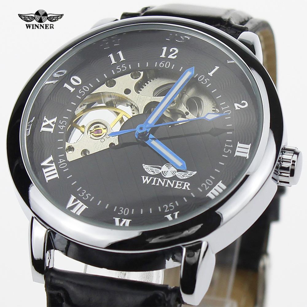 Winner Men'S Fashion Casual Hollow Popular, Manual Mechanical Watch