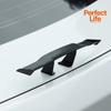 1Pcs Car Rear Spoiler Mini Wing Small Model Decoration Auto Parts GT Style Winglet Mini Carbon Fiber Look Tail Wing