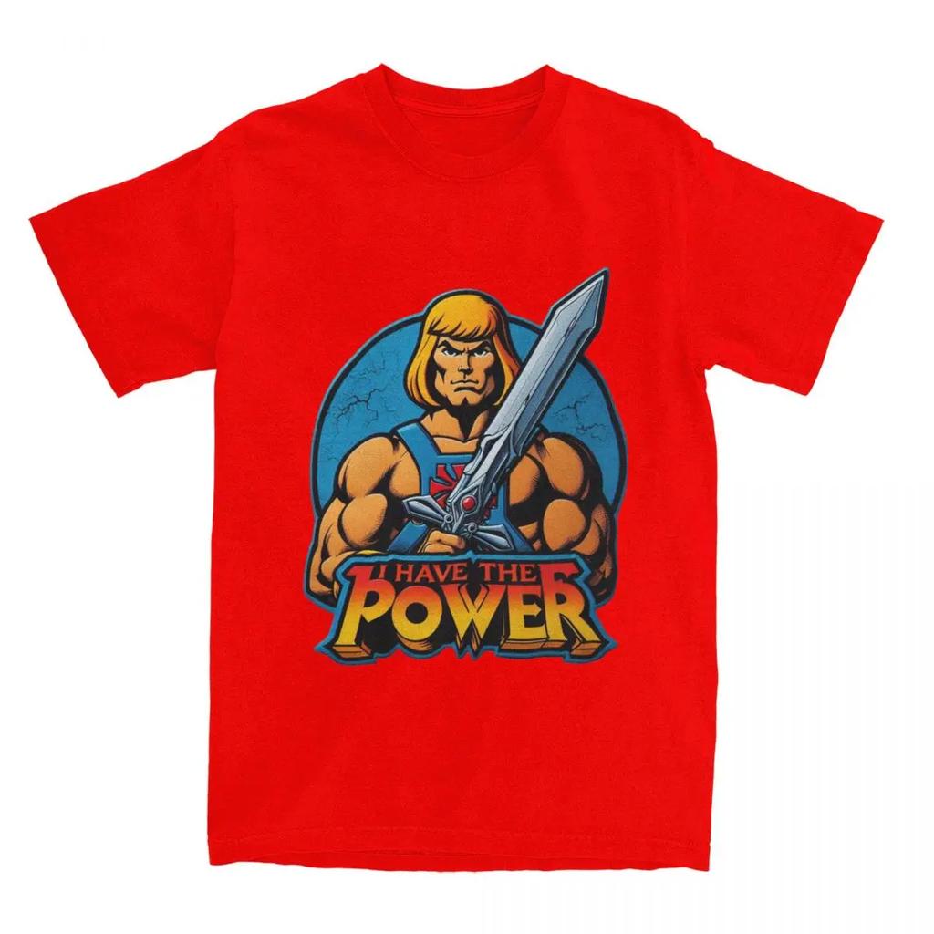 Masters Of The Universe Power Guy He-Man Maglietta Abbigliamento Uomo Donna Cotone Umorismo He Man Cartoni Animati T-shirt Manica Corta Abbigliamento
