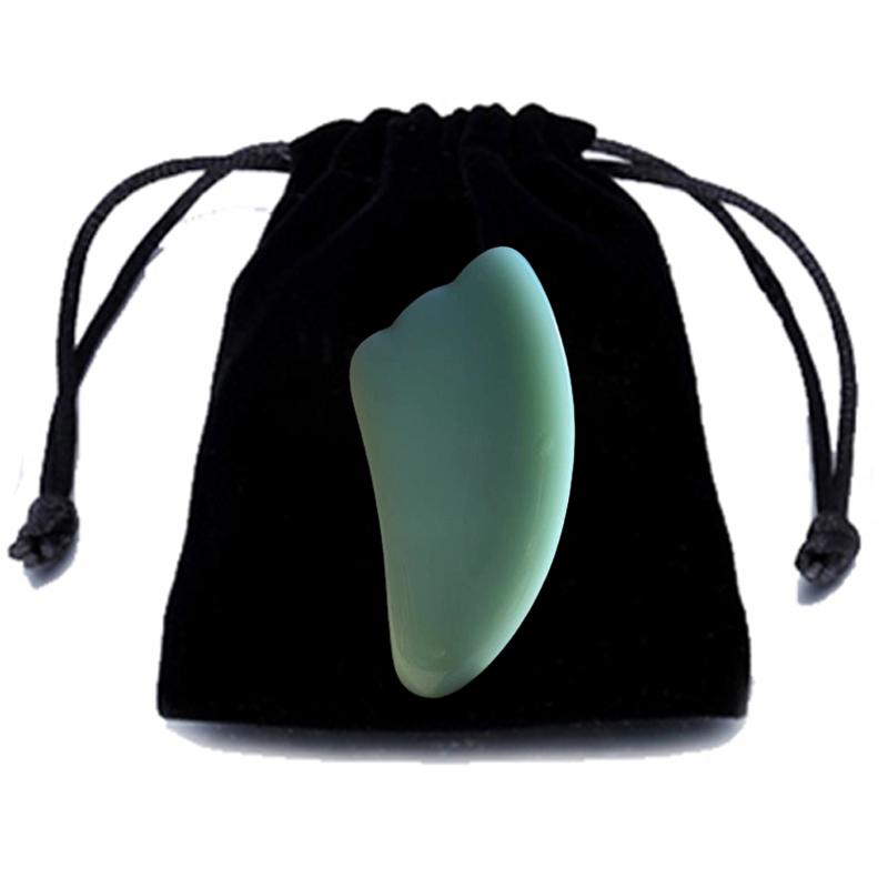 Natural Jade Gua Sha Board Gouache Scraper Face Scraping Lifting Massager Anti Wrinkle Skin Beauty Care Tool