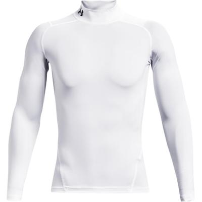 Camiseta Pulôver de Manga Comprida com Estampa de Logotipo em Cor Sólida Masculina Tops Branco 1369606-100