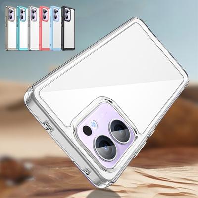 Etui Pokrowiec do Reno 13F OPPO Reno 13F Capas Odporny na wstrząsy Zderzak do telefonu Tył Przezroczysty Wielokolorowy Fundas Reno 13F Reno13F