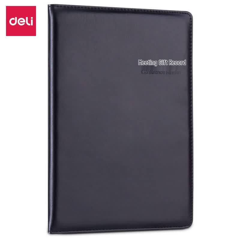 Deli 7949 Leatherette Meeting Notebook
