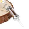 CSJA Crystal Pendulums for Divination Dowsing Wishing Bottle Natural Stone Pendant Hexagonal Clear Quartz Pendulum Balanced H025