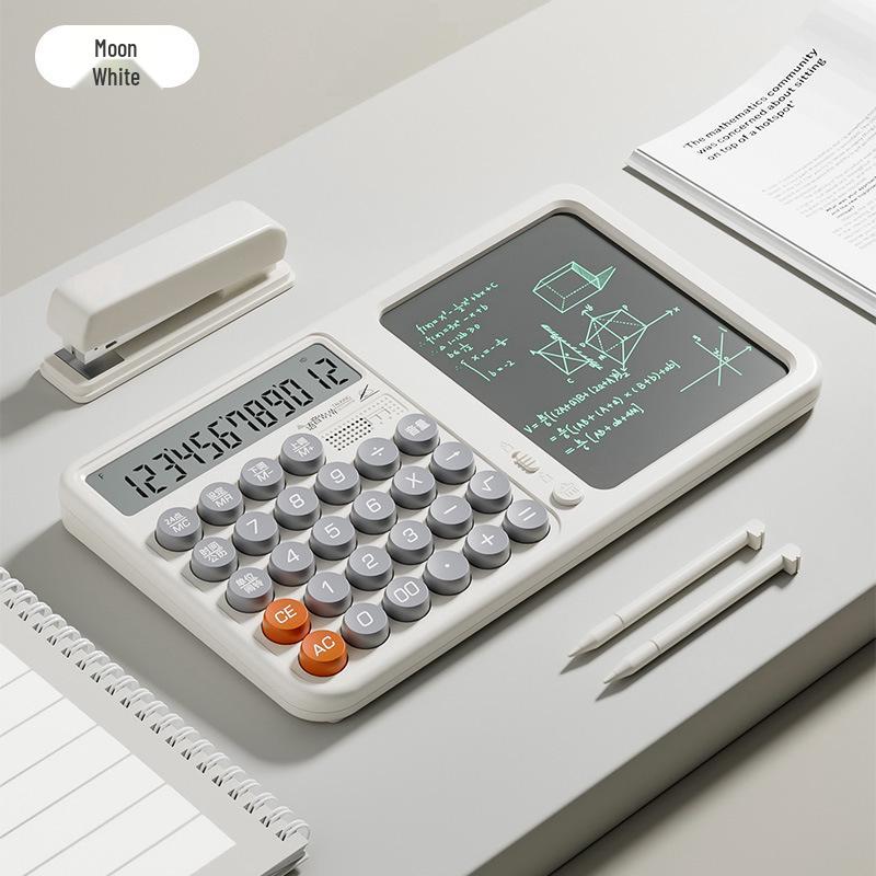 Voice-Activated Handwriting Tablet: Multifunction Desktop Calculator & Memo Pad with Large Screen
