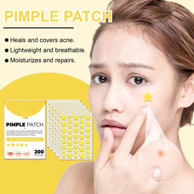 200 PCS Acne Patch For Face Pimple Patches For Face Acne Patches Hydrocolloid Acne Pimple Patch For Covering Zits And Blemishes Stickers