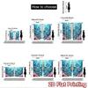 2D flat Photography Backdrop Party Backdrop Cute Coon Sea Turtles 100% Polyester Festive Wall Decor Use for Holiday