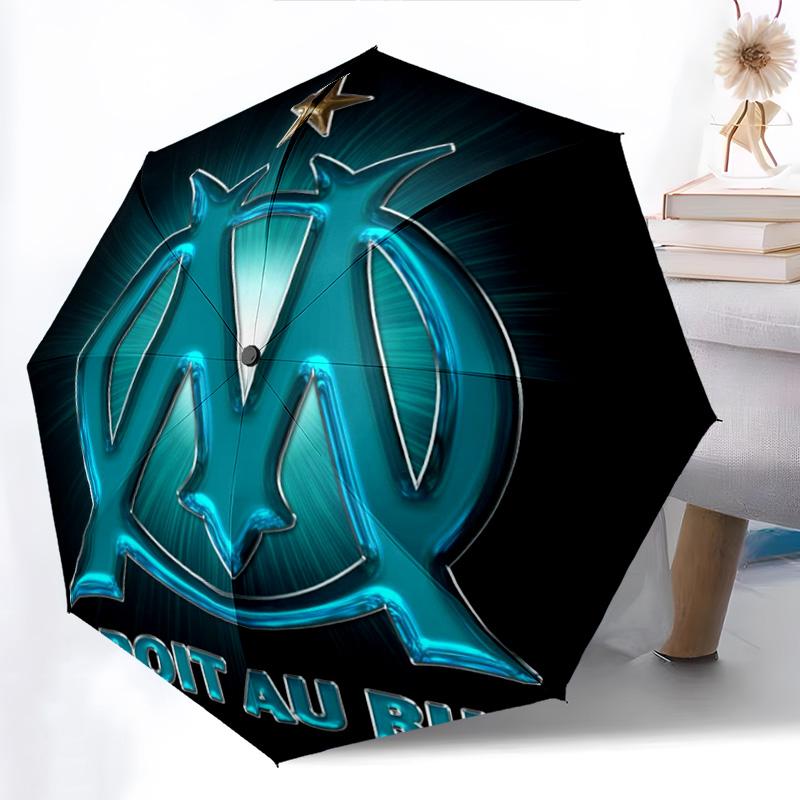 Blue Waves Olympique Marseille Folding umbrella travel Portable Sun umbrella travel outdoor