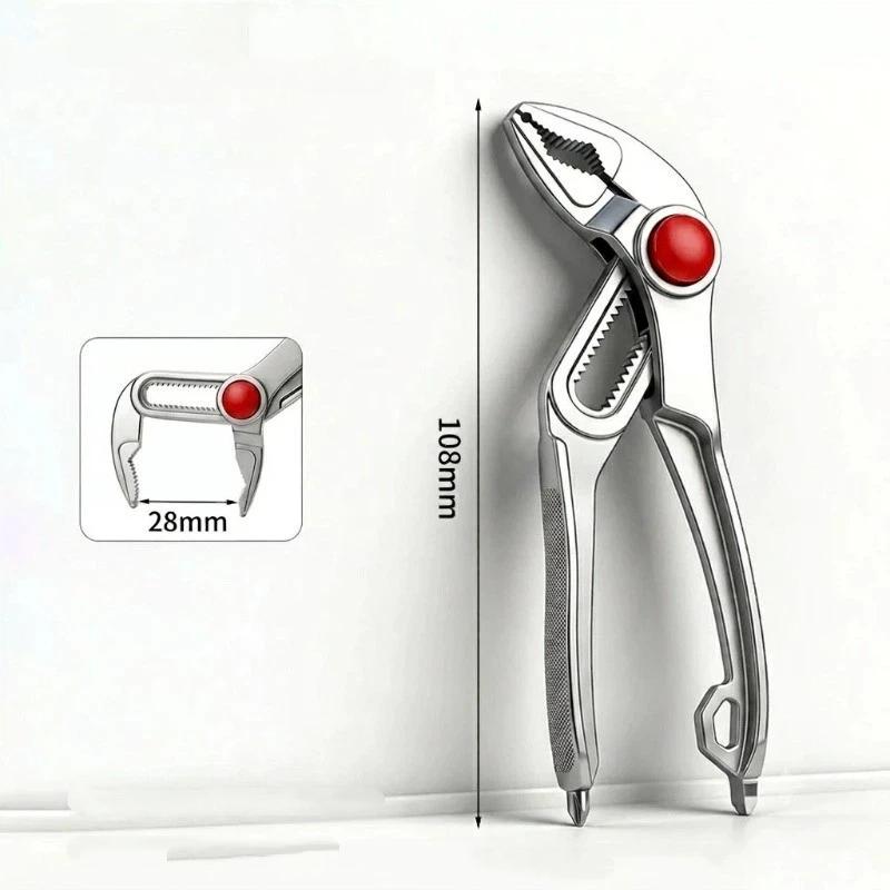 4 Inch Mini Groove Joint Pliers Adjustable Push Lock V Jaw High Hardness Tool for Car Repair Electrical Maintenance