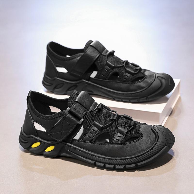 Men's Sandals Fashion Casual Sport Sandals High Quality Cowhide Sandals for Men Summer Comfortable Sneakers Non Slip Beach Shoes