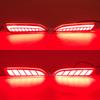 2PCS Car LED Reflector Light For Toyota Corolla Cross 2020 2021 2022 Rear Fog Lamp Bumper Brake Light Dynamic Turn Signal