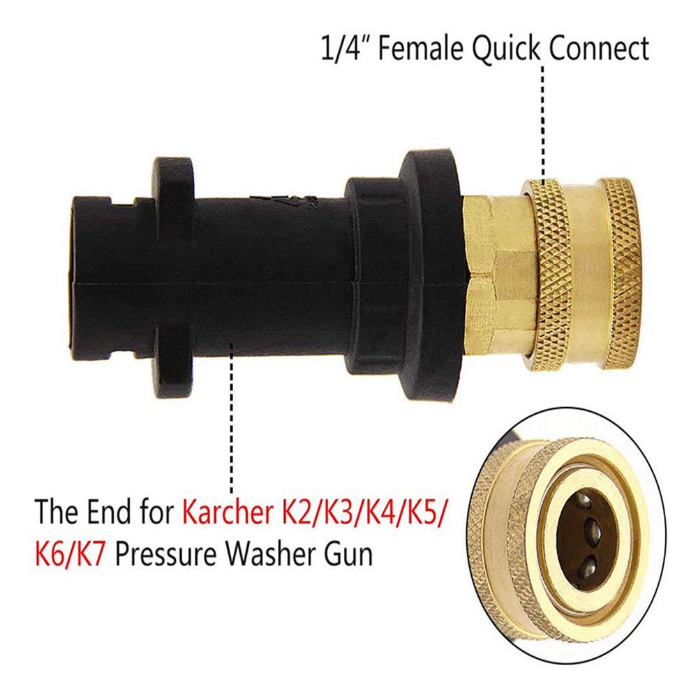1/4" inch Quick Release Pressure Washer Foam Lance Adapter for Karcher K2 K3 1/4" inch Quick Release Pressure Washer Foam Lance Adapter for Karcher K2 K3