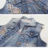 Spring and Autumn Denim Vest Women's New European Style Fashion Summer Short Tank Top Vest