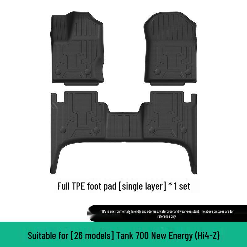 TPE Eco-Friendly Foot & Trunk Mats for 24 Tank 700 HI4-T Plug-In Hybrid Models