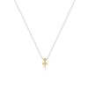 S925 Sterling Silver Mother'S Day Niche Design Sense Of Love Rose Bow Pearl Stacked Wearing Versatile Exquisite Necklace