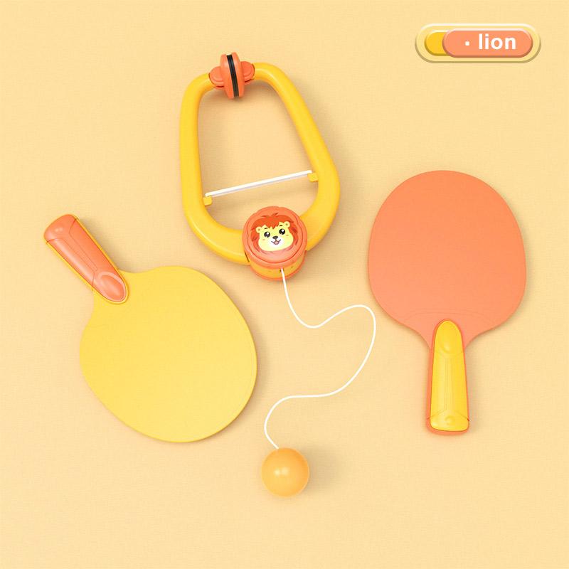 LEZA BABY Professional Manufacturer Indoor Pair Set Adjustable Height Plastic Ping Pong Racket Balls Paddles for Table Tennis оранжевый