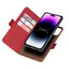 Applicable To iPhone14 Mobile Phone Leather Case 14Pro Lychee Pattern Magnetic Suction Split 2-in-1 Card Wallet