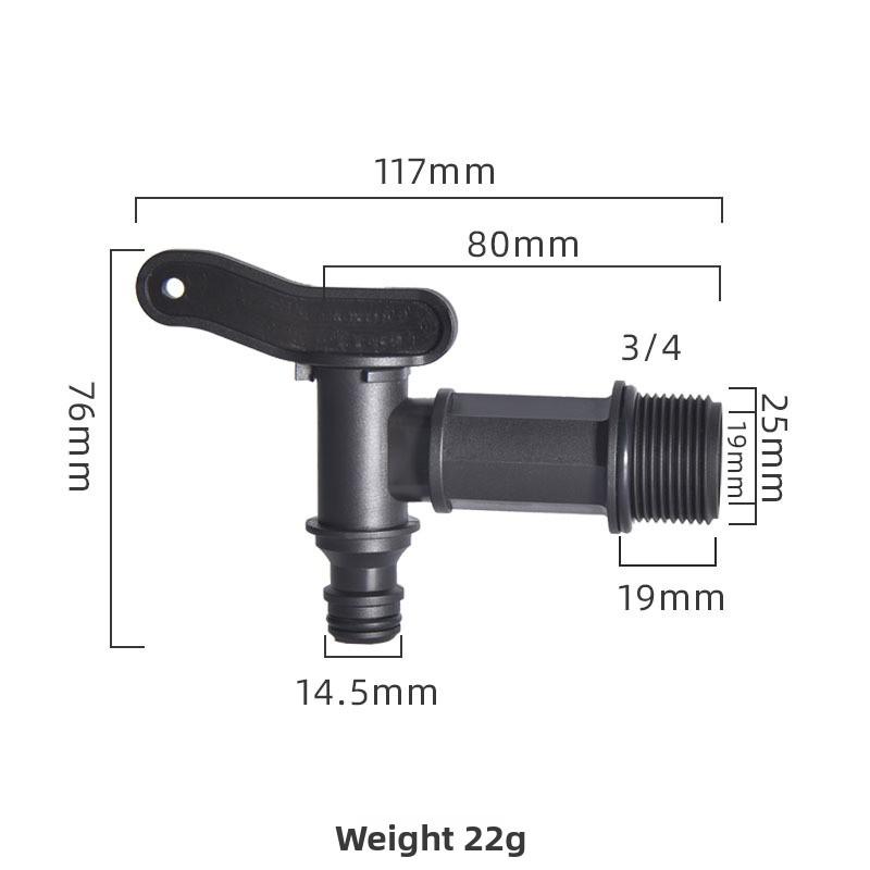 

IBC Tote S60*6 Small Nozzle Connector Rain Barrel Connector Faucet Spout Garden Accessory blue