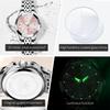 OLEVS Women Watches Elegant Luxury Stainless Steel Strap Original Quartz Wristwatch for Man Waterproof Luminous Date Trend Dress