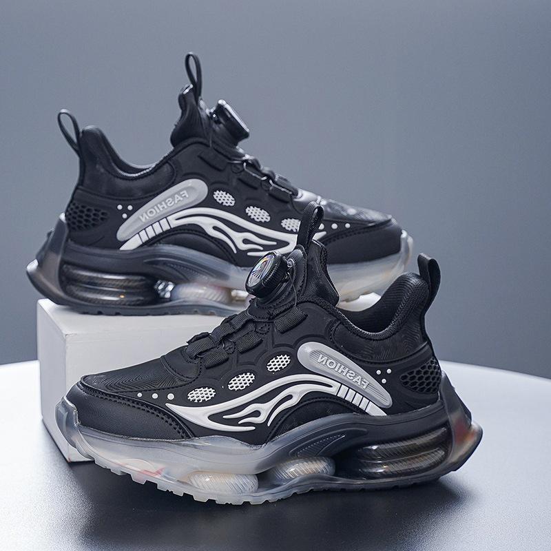 Zapatillas de Correr y Deportivas Impermeables de Cuero para Niños Otoño/Invierno 2025 con Suela Blanda