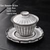 Black Ice Glaze Kung Fu Gaiwan