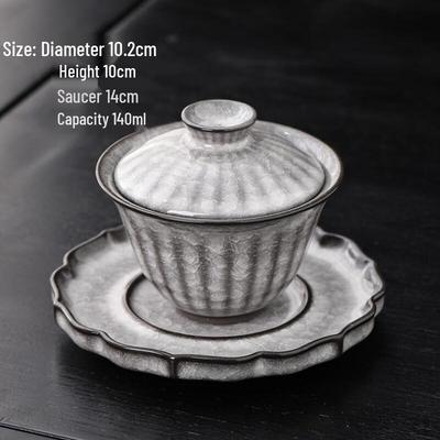 Black Ice Glasur Kung Fu Gaiwan