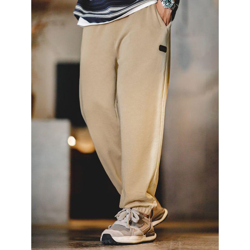 Madden Casual Highlight Sweatpants Khaki Loose Cargo