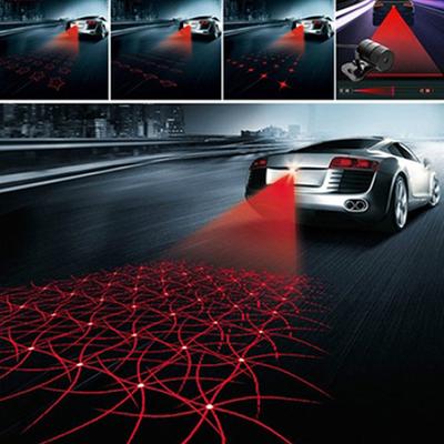 Laserové koncové mlhové světlo do auta Dešťotěsné protikolizní zadní automatické výstražné světlo