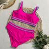 OFTBUY 2025 New Summer Sexy Sports Style High-waisted Swimsuit Women 2 Pieces Bikini Set Removable Bra Beach Swimwear Female