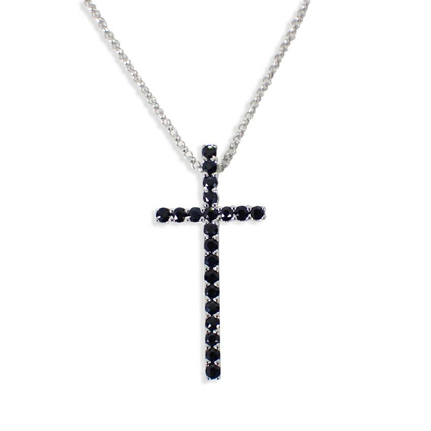 

[Used] VENDOME/Vendome K18WG black diamond pendant/necklace/g413-16